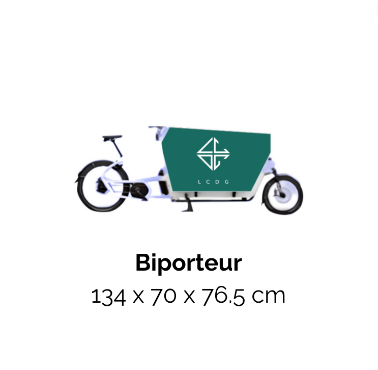 Vélo publicitaire biporteur